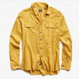Todd Snyder Lightweight Italian Military Shirt in Brass - Medium